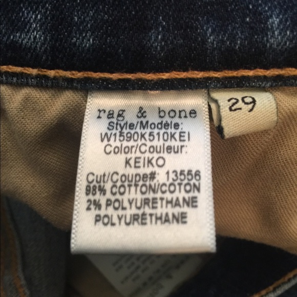  Rag & Bone Designer Jeans Keiko EUC - Picture 8 of 8